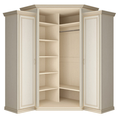 Шкаф угловой с пеналами и зеркалом Венето. Фото №3