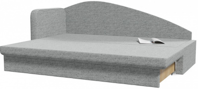 Кушетка Верди Серая рогожка Софа (рогожка, Серый) 197/75/67 Подлокотник слева.. Фото №2