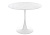 Стол стеклянный Tulip 90 white