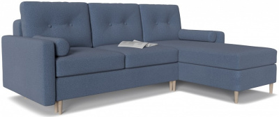 Диван угловой Белфаст 2 maserati 21 Серый велюр, угол правый. Фото №2