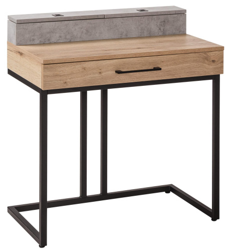 Стол рабочий малый Loft Дуб натур/Бетон. Фото №1