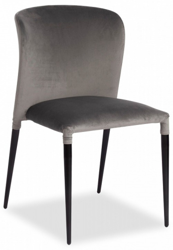Стул ALVOR (mod. 715) ткань/металл, 48х65х86 см, высота до сиденья 51 см, серый barkhat 26/черный (поставляется по 4 шт). Фото №1